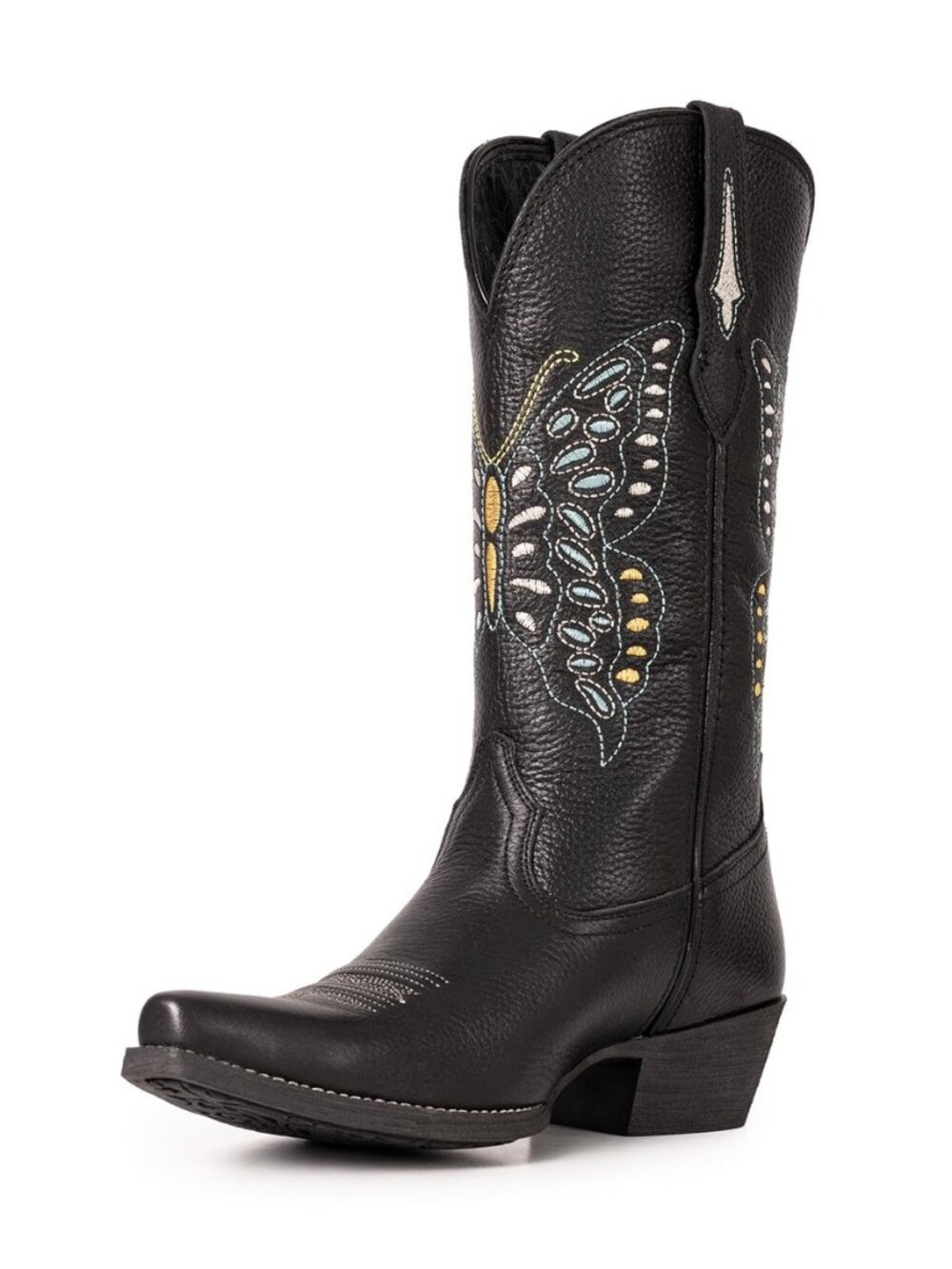 Montana West Cowboy Boots for Women, Genuine Leather Embroidered Cowgirl Boots